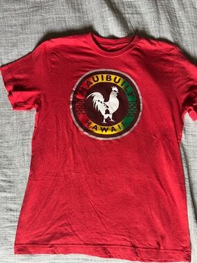Maui Built Hawaii Red Short-Sleeve Rooster Tee